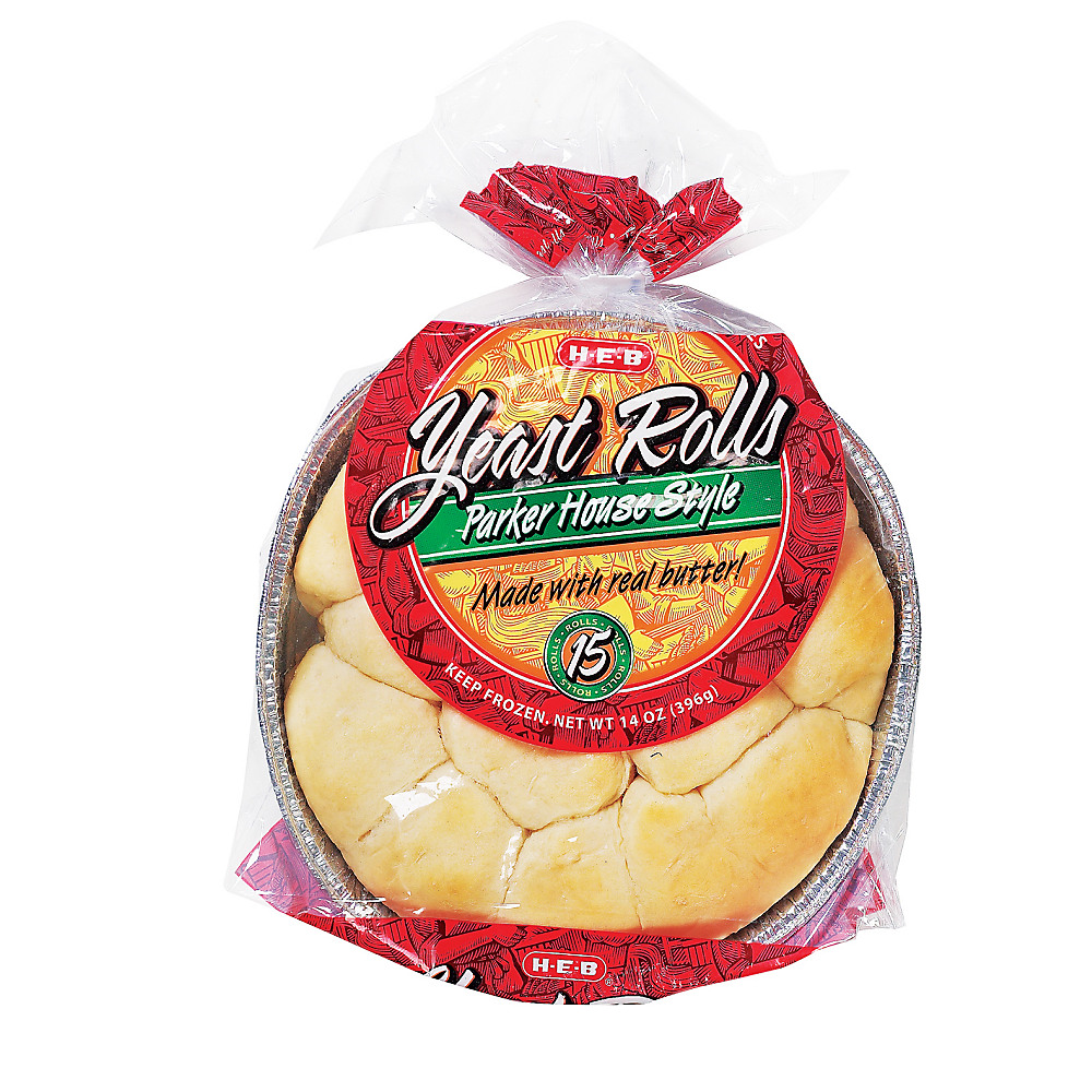 Calories in H-E-B Parker House Style Yeast Dinner Rolls, 14 oz