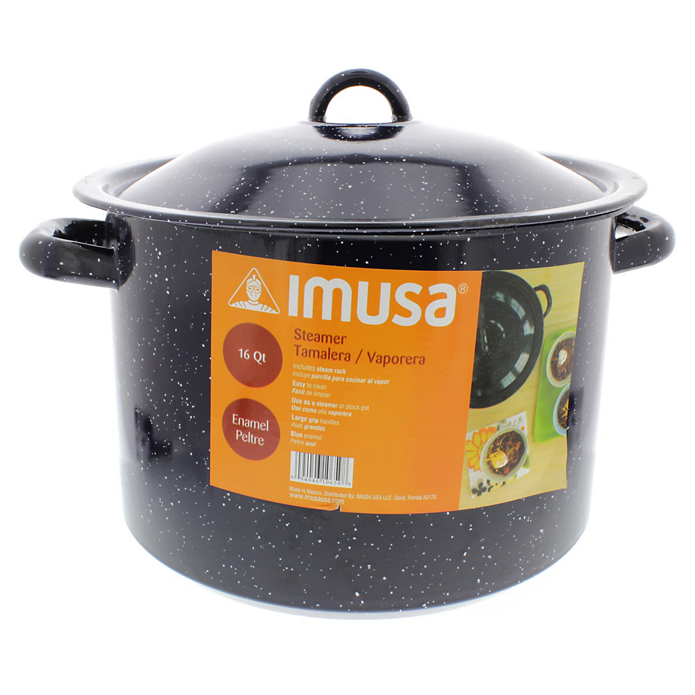 Imusa Teal 5-Quart Aluminum & Ceramic Stock Pot with Handle
