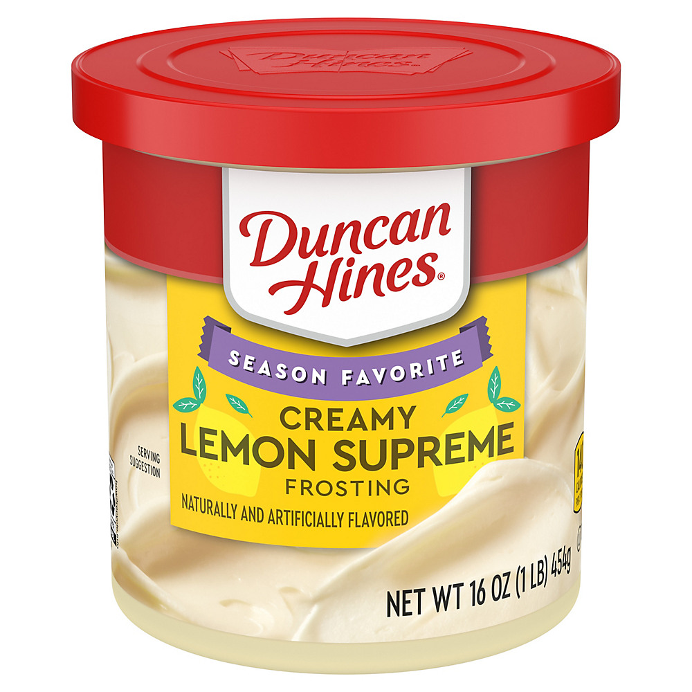 Calories in Duncan Hines Creamy Home Style Lemon Supreme Frosting, 16 oz