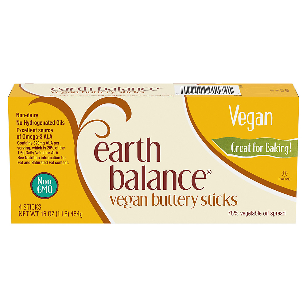 Calories in Earth Balance Vegan Buttery Sticks, 16 oz