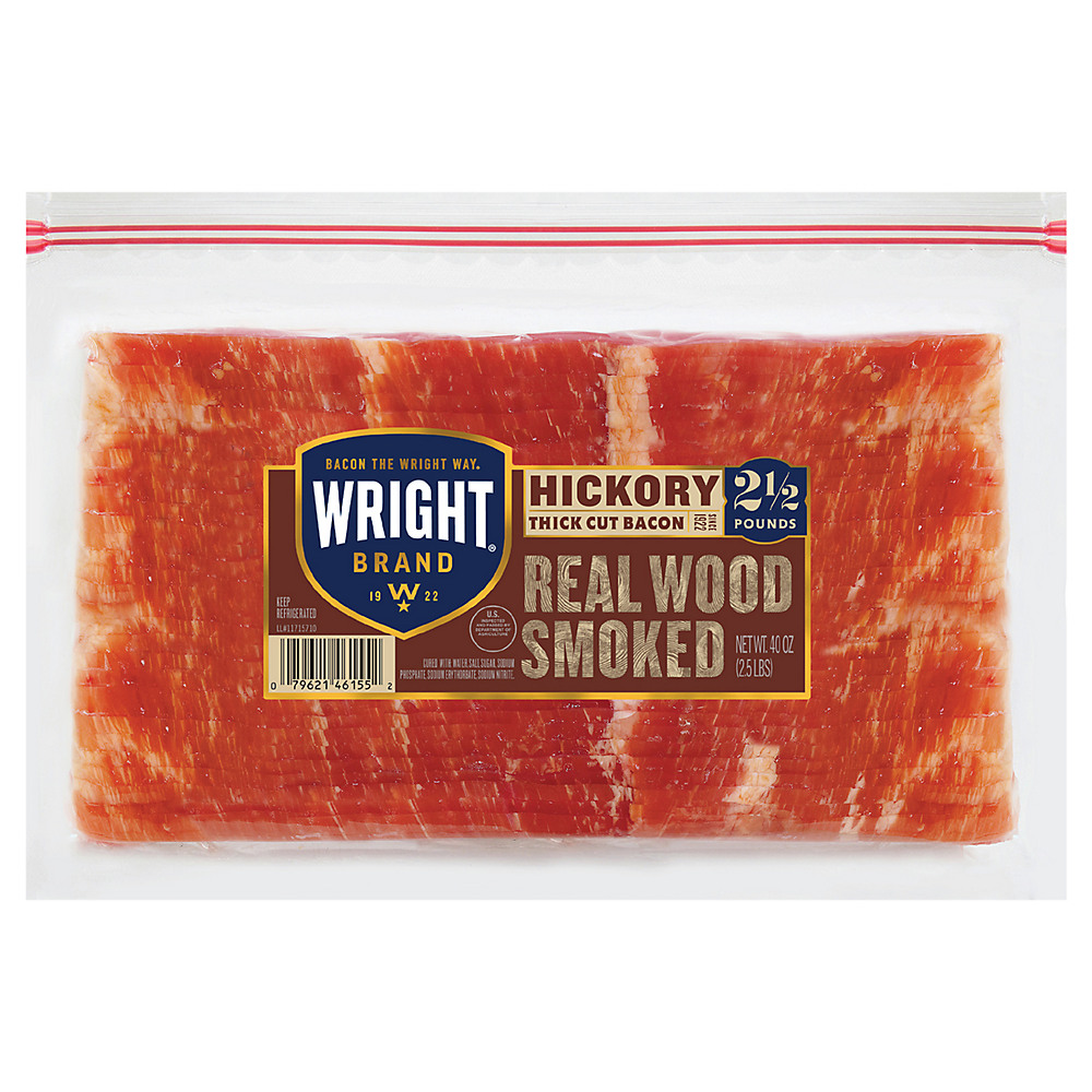Calories in Wright Brand Hickory Smoked Bacon, 2.5 lbs