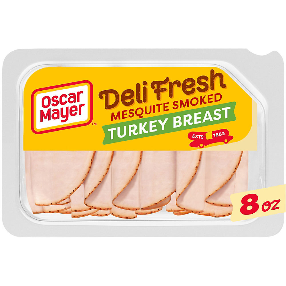 Calories in Oscar Mayer Deli Fresh Mesquite Smoked Turkey Breast, 8 oz