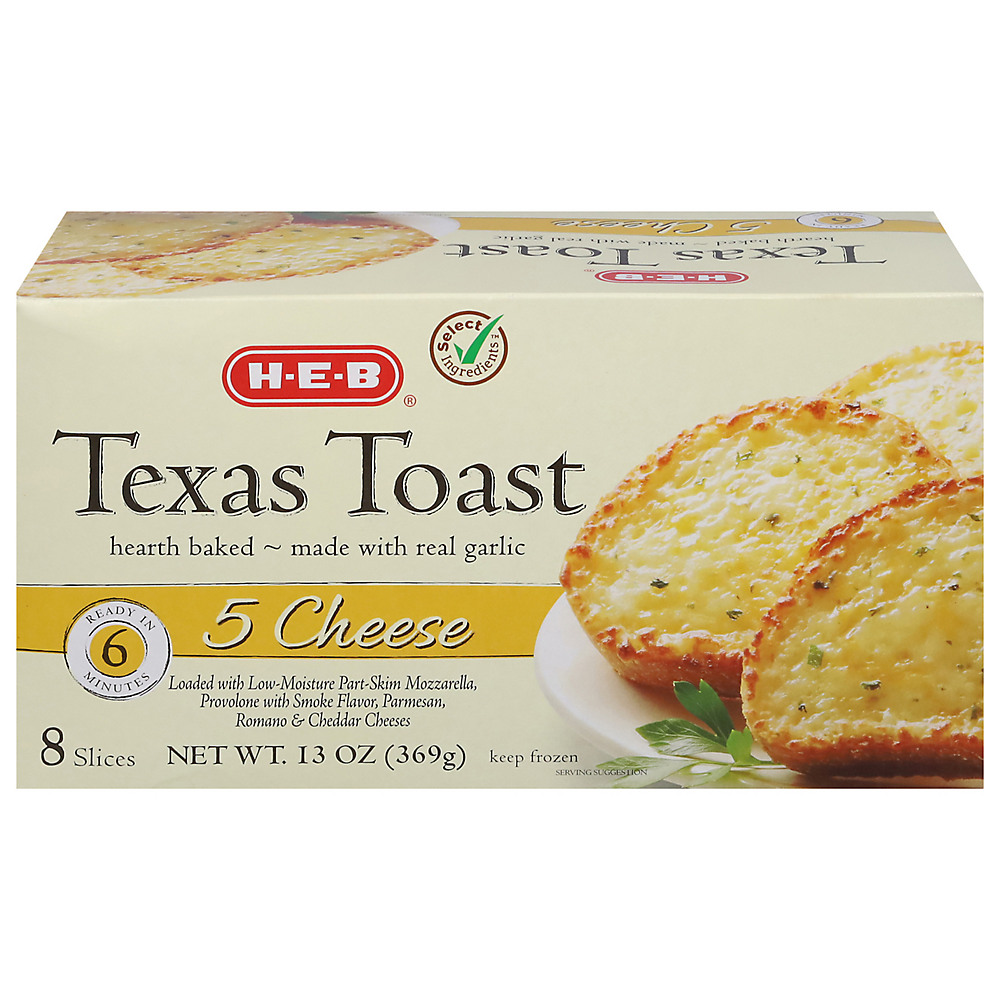 Calories in H-E-B 5 Cheese Texas Toast, 8 ct