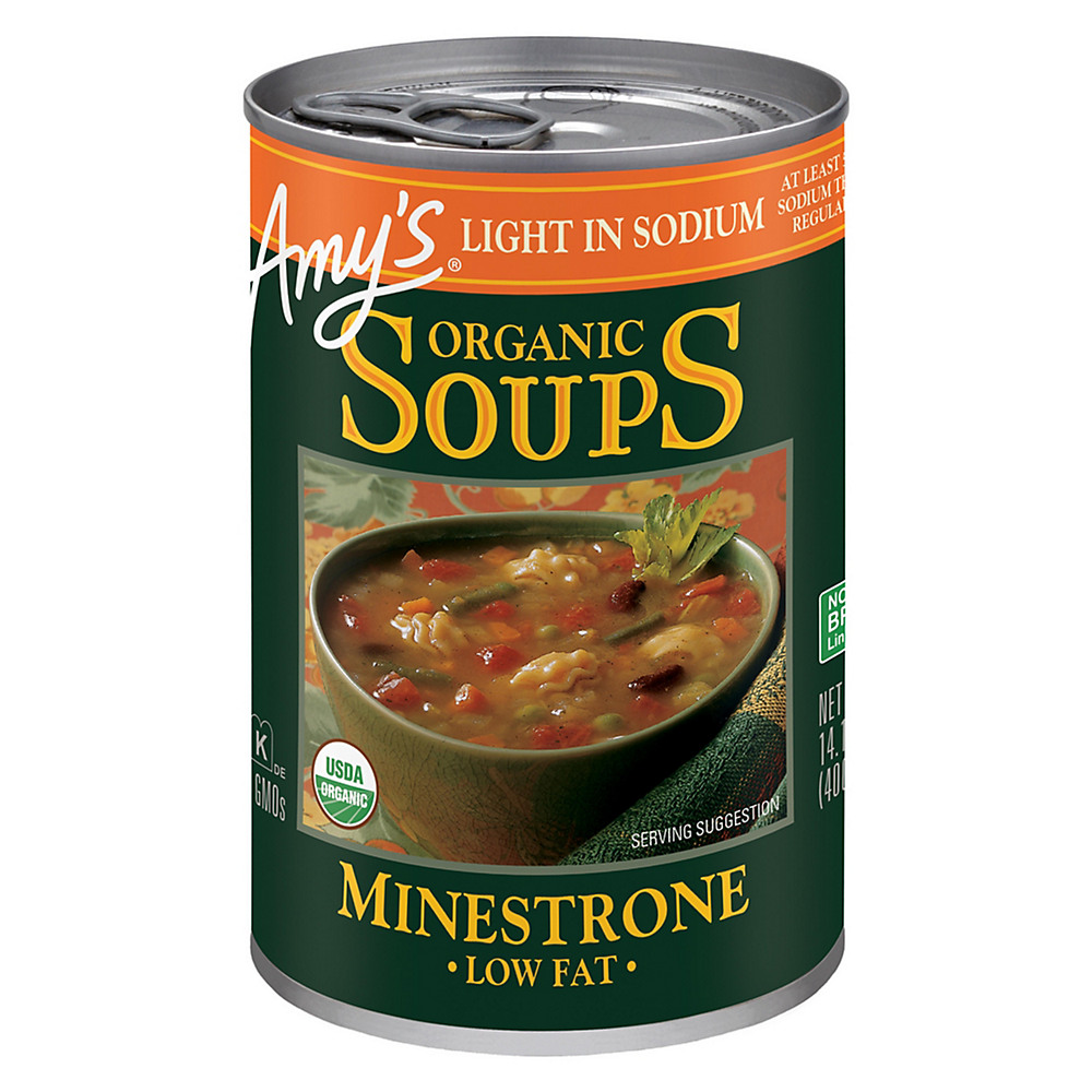 Calories in Amy's Organic Light in Sodium Minestrone Soup, 14.1 oz