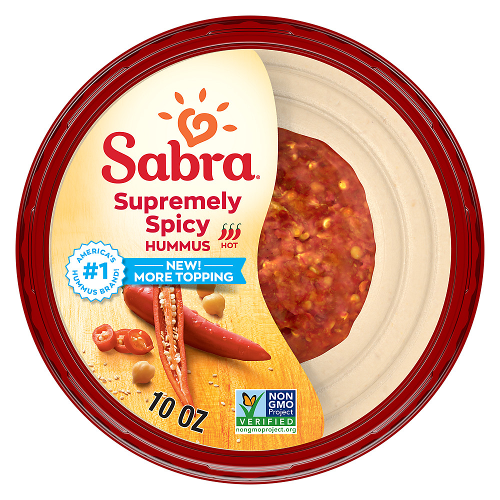 Calories in Sabra Supremely Spicy Hummus, 10 oz