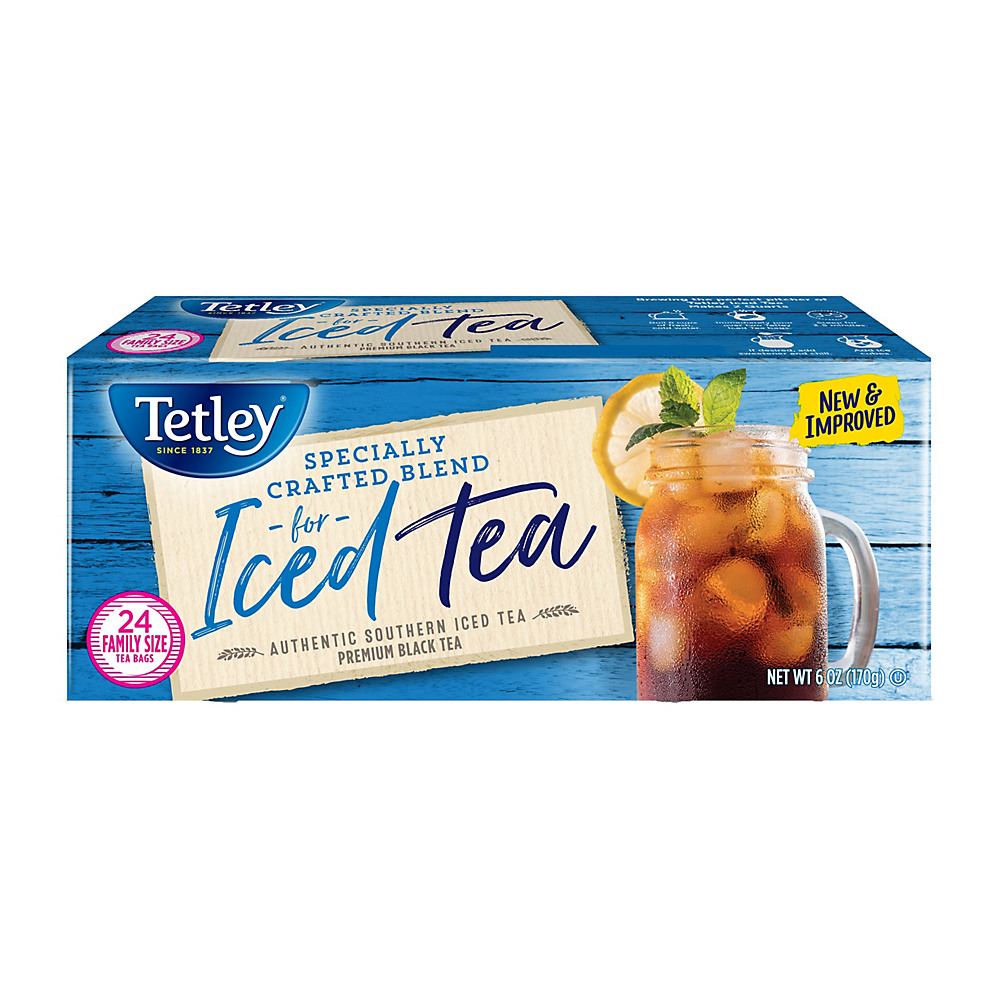 Calories in Tetley Iced Tea Blend Tea Bags Family Size, 24 ct