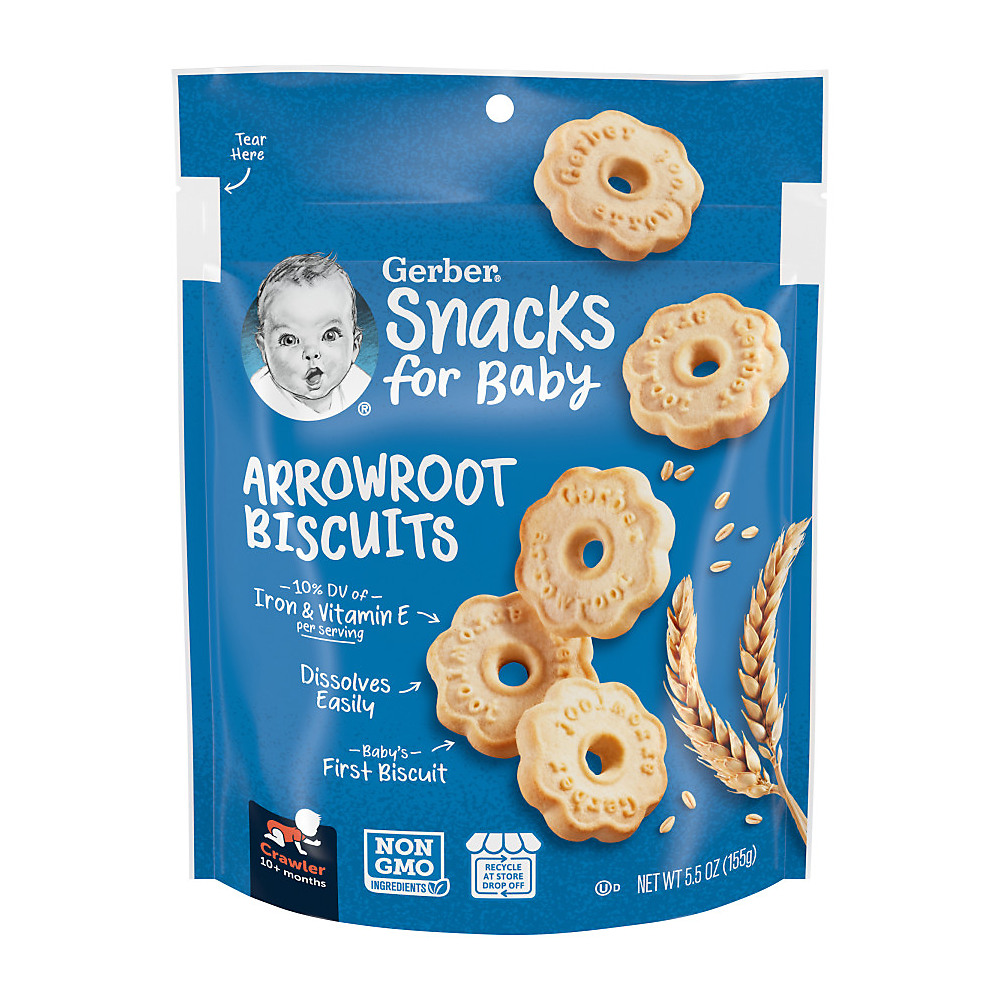 Calories in Gerber Graduates Arrowroot Biscuits For Toddlers, 5.5 oz