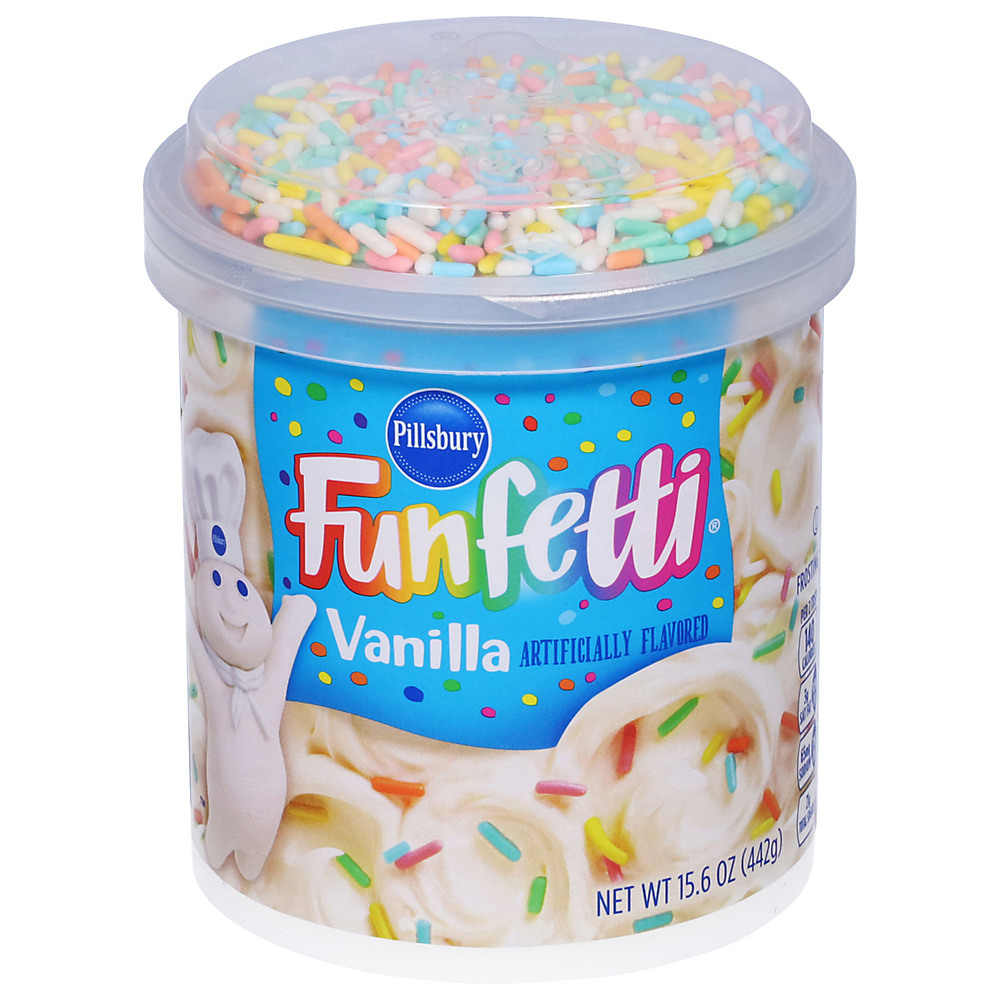 Calories in Pillsbury Funfetti Vanilla Frosting, 15.6 oz