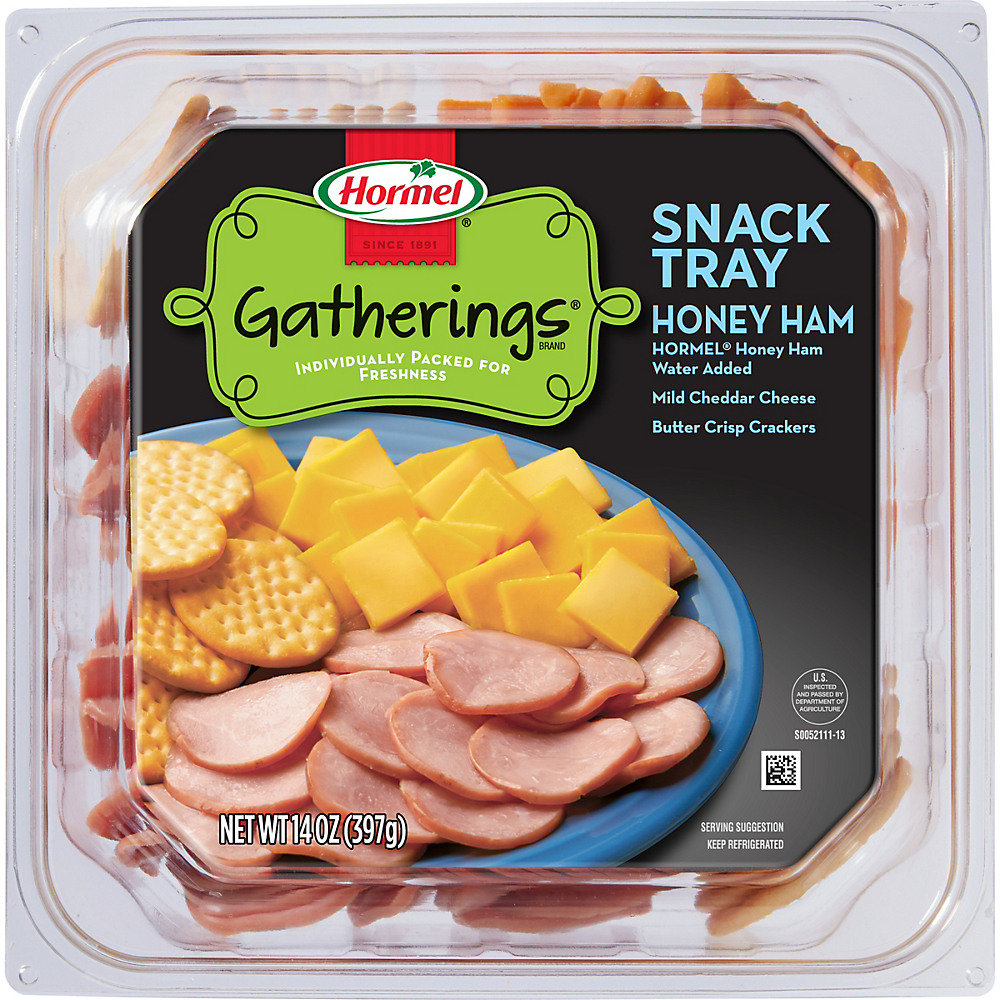 Calories in Hormel Gatherings Ham and Cheese Snack Tray , 14 oz