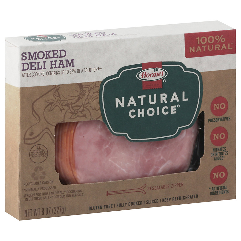 Calories in Hormel Natural Choice Smoked Deli Ham , 8 oz