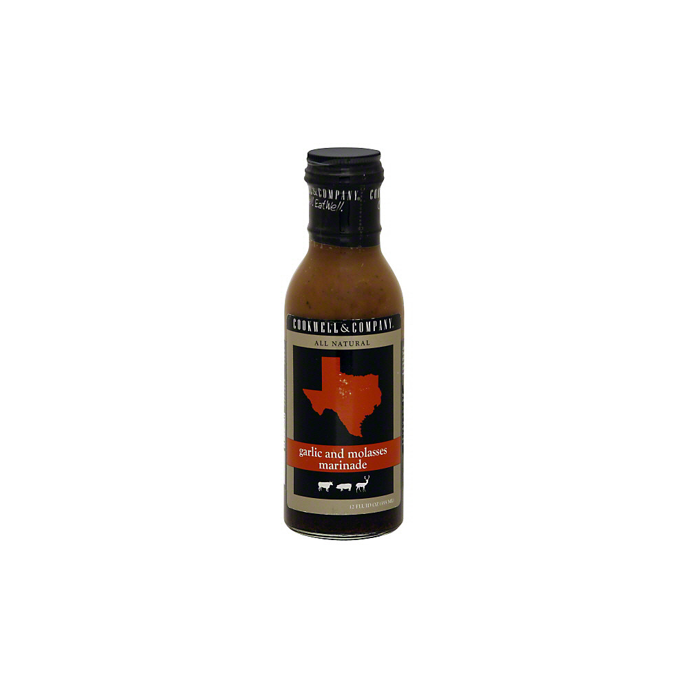 Calories in Cookwell & Company Garlic and Molasses Marinade, 12 oz