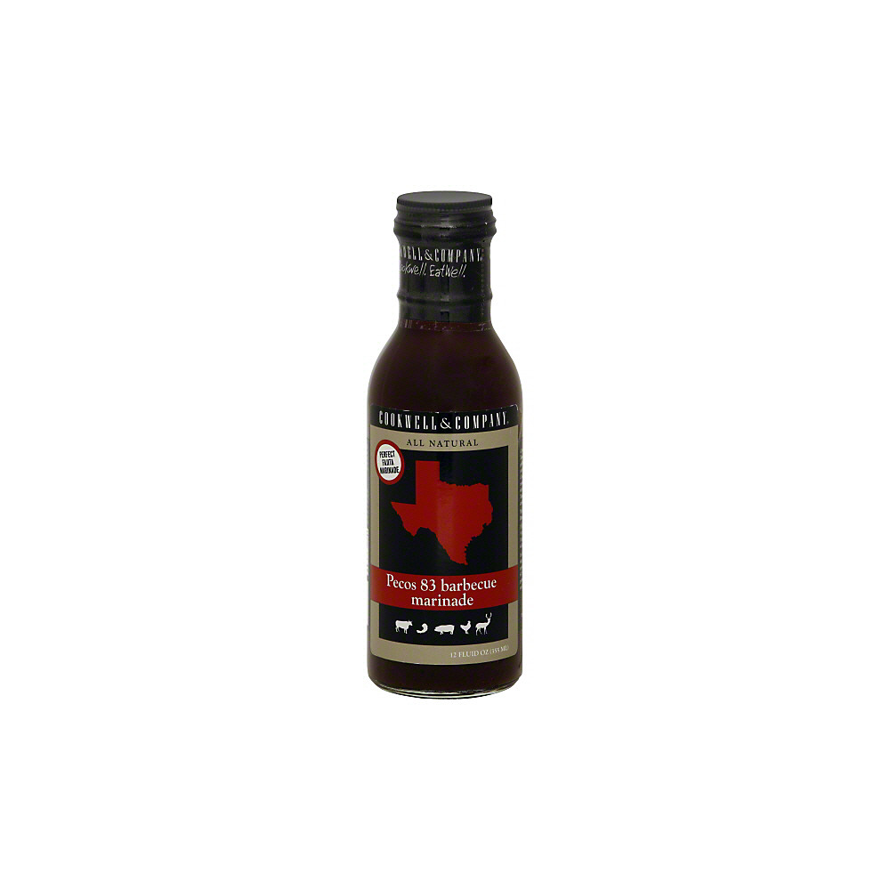 Calories in Cookwell & Company Pecos 83 Barbecue Marinade, 12 oz
