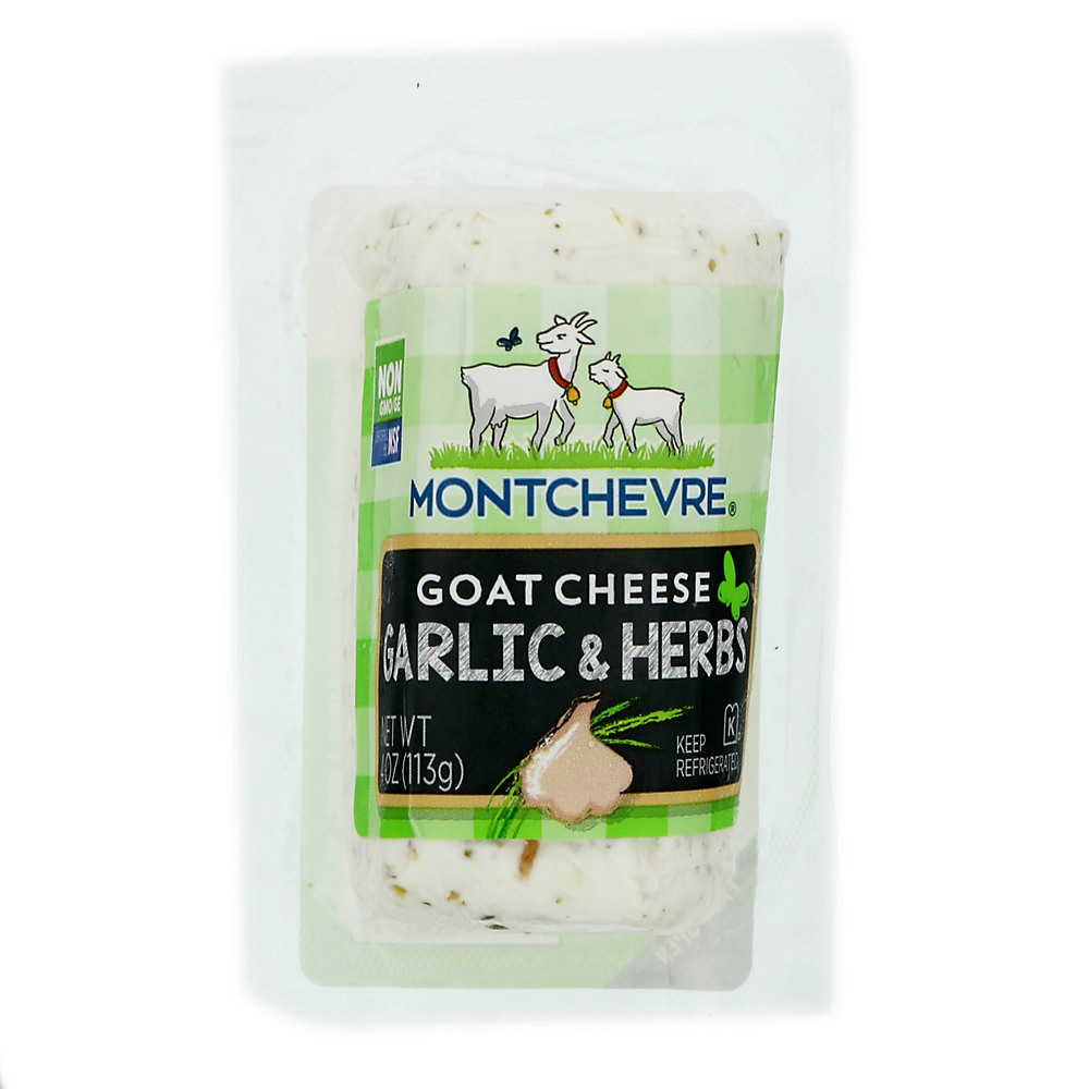 Calories in Montchevre Garlic & Herb Goat Cheese Log, 4 oz