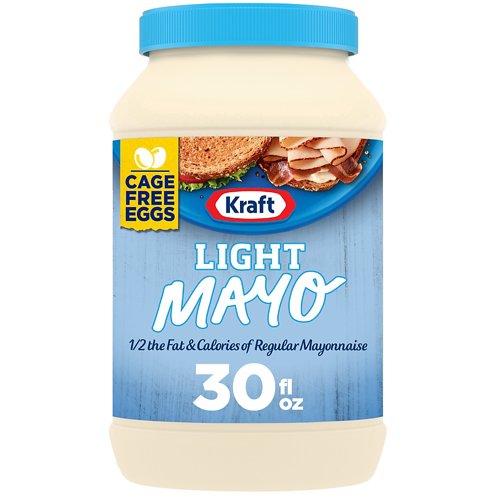 Calories in Kraft Mayo Light Mayonnaise, 30 oz