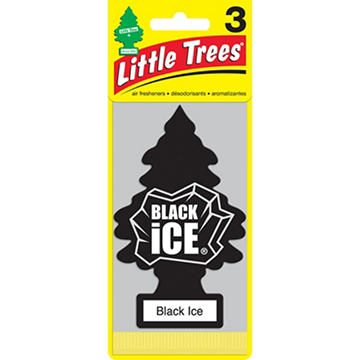 Little Trees Car Air Fresheners - Black Ice, 3 pk