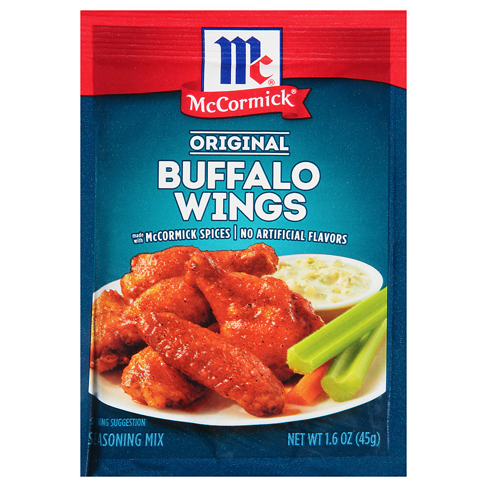 Calories in McCormick Original Buffalo Wing Seasoning Mix, 1.6 oz