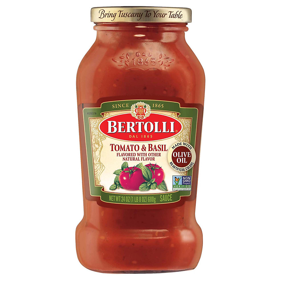 Calories in Bertolli Tomato & Basil Sauce, 24 oz