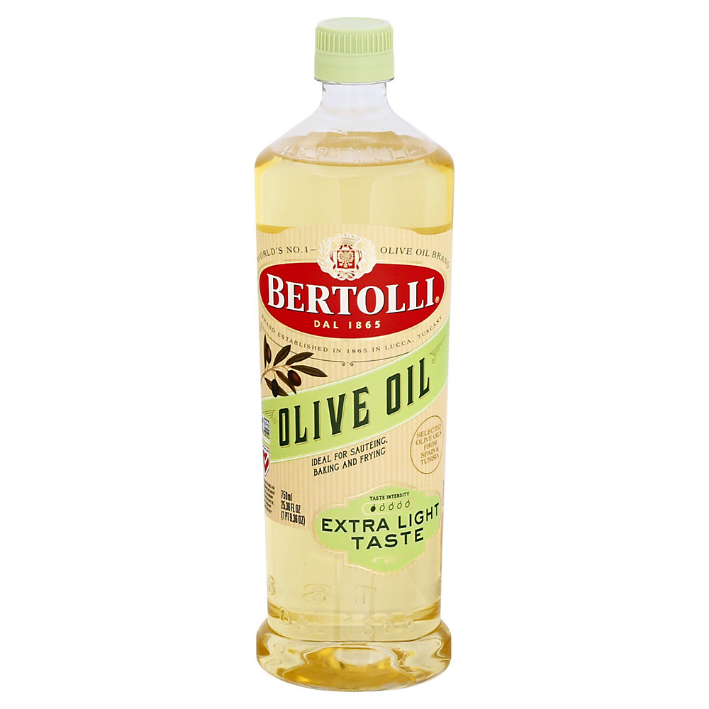 Calories in Bertolli Extra Light Tasting Olive Oil, 25.5 oz