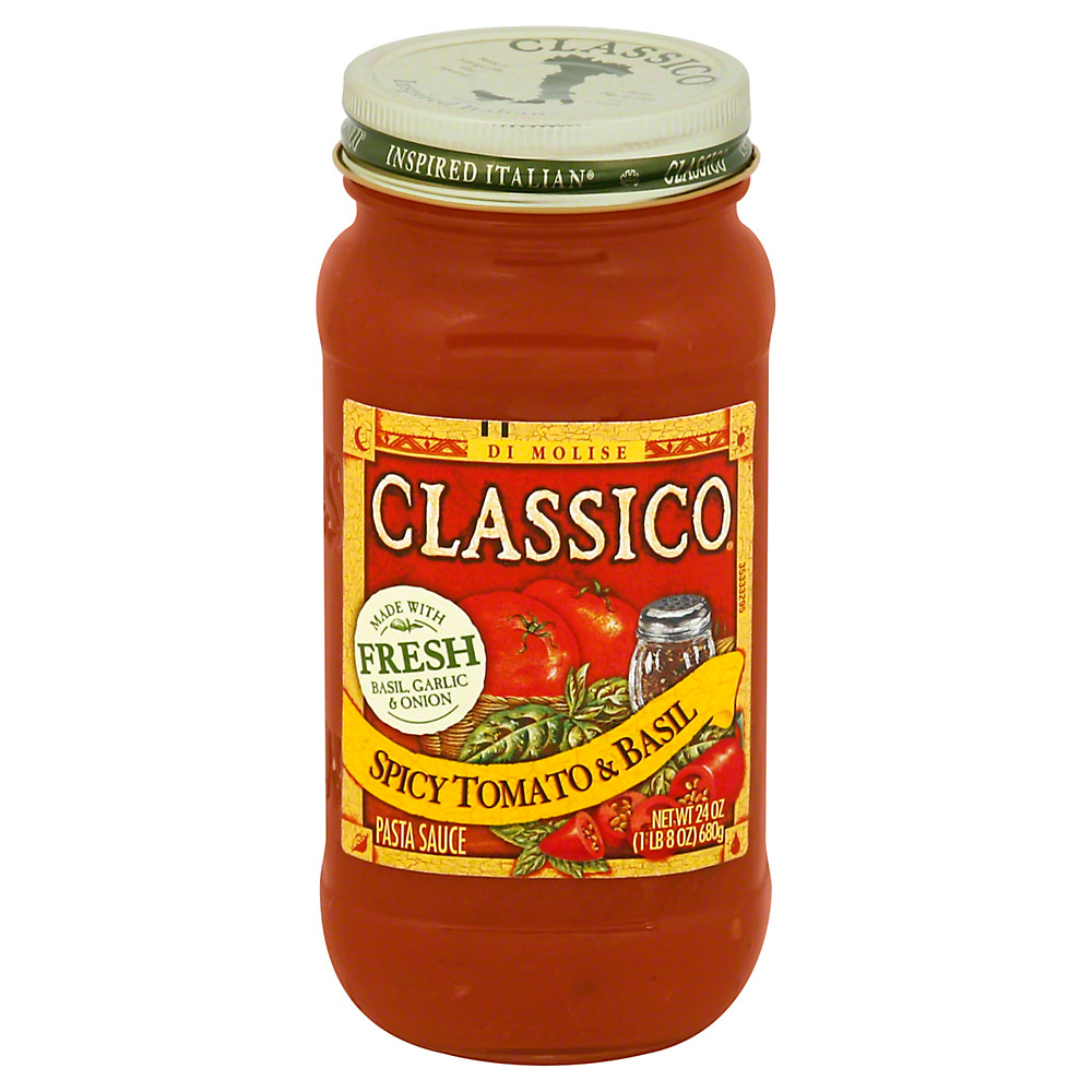 Calories in Classico Spicy Tomato & Basil Pasta Sauce, 24 oz
