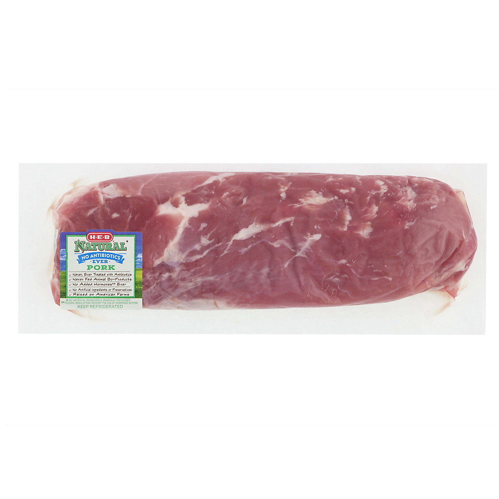 Calories in H-E-B Natural Pork Tenderloin, Avg. 1.51 lbs