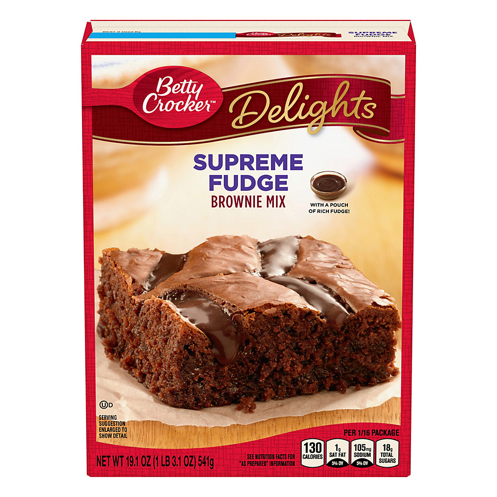 Calories in Betty Crocker Delights Supreme Fudge Brownie Mix, 19.1 oz