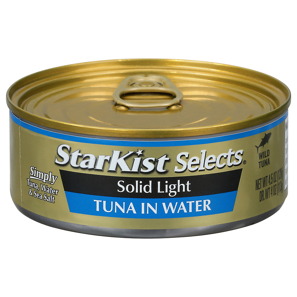 Calories in StarKist Selects Solid Light Tuna in Water, 4.5 oz
