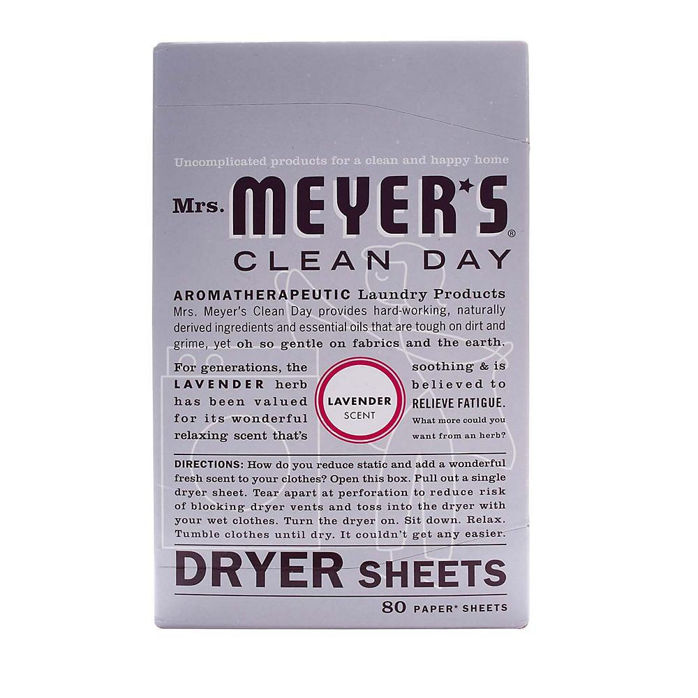 Mrs. Meyer's Clean Day Lavender Scent Dryer Sheets - Shop Softeners at H-E-B