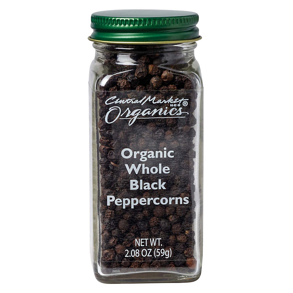 Calories in Central Market Organics Whole Black Peppercorns, 2.28 oz