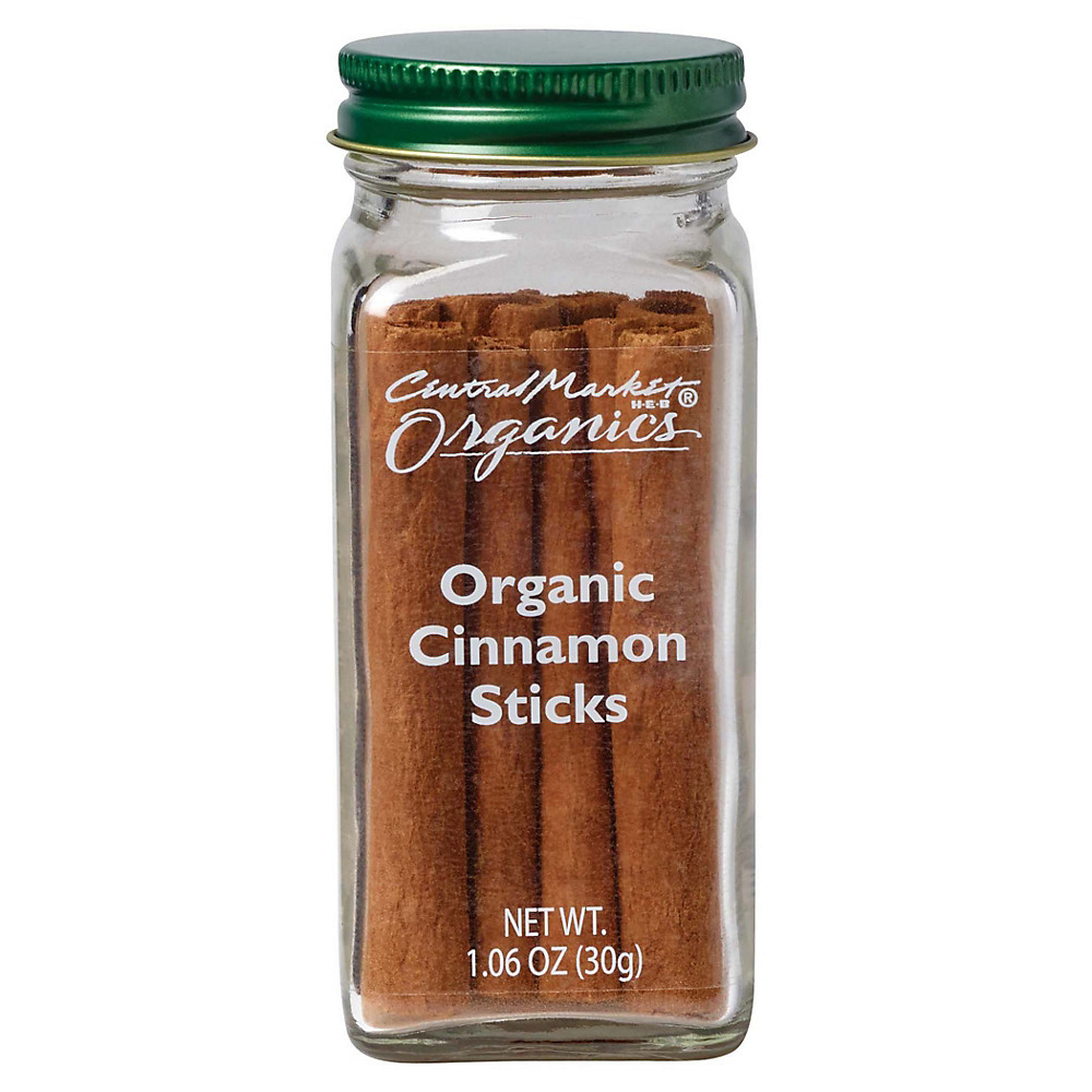 Calories in Central Market Organics Cinnamon Sticks, 1.17 oz