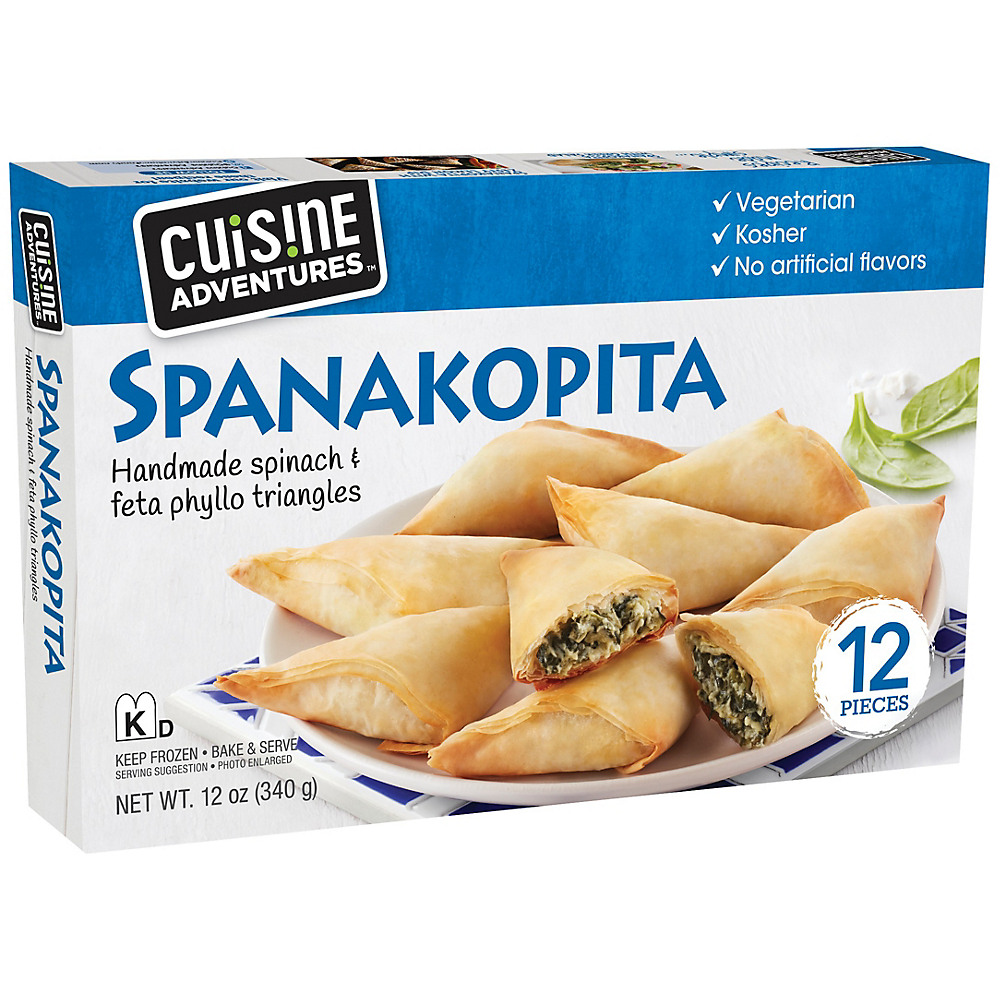Calories in Cuisine Adventures Spanakopita, 12 ct