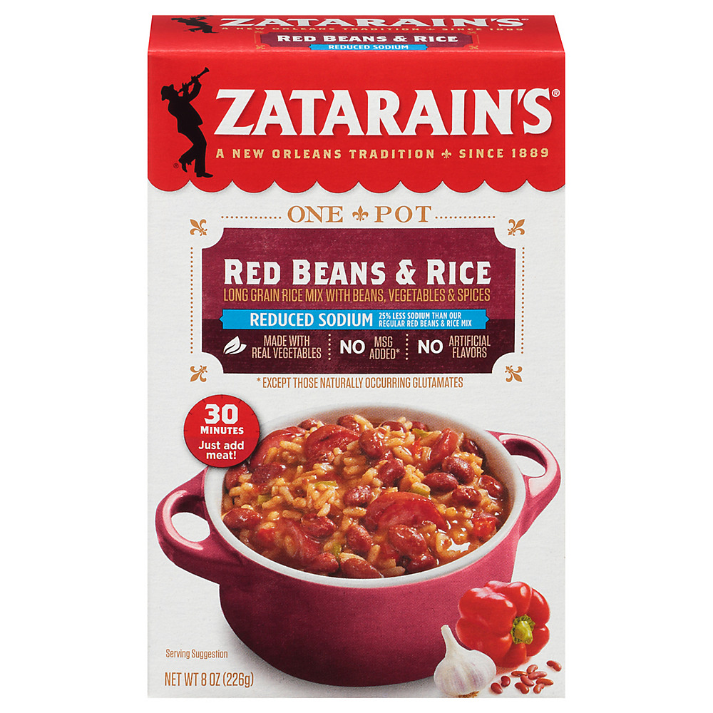 Calories in Zatarain's Reduced Sodium Red Beans & Rice, 8 oz