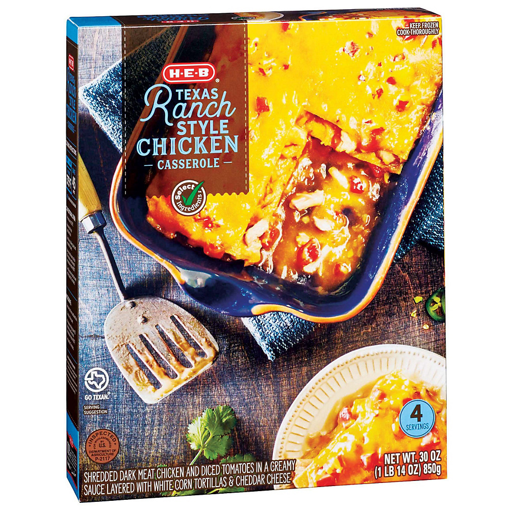 Calories in H-E-B Select Ingredients Texas Ranch Style Chicken Casserole, 30 oz