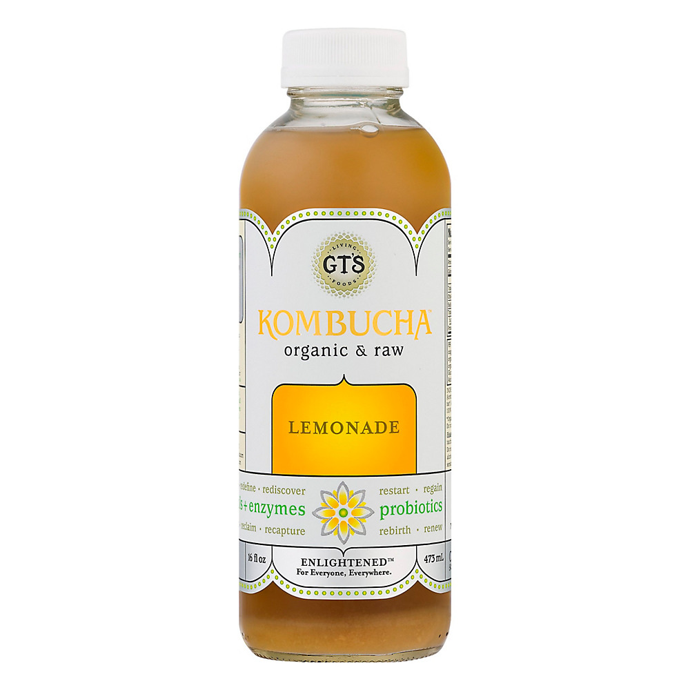 Calories in GT's Enlightened Lemonade Organic Raw Kombucha, 16 oz