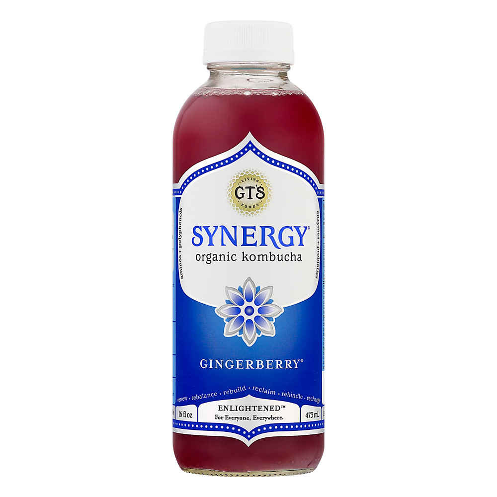 Calories in GT's Enlightened Synergy Gingerberry Organic Kombucha, 16 oz