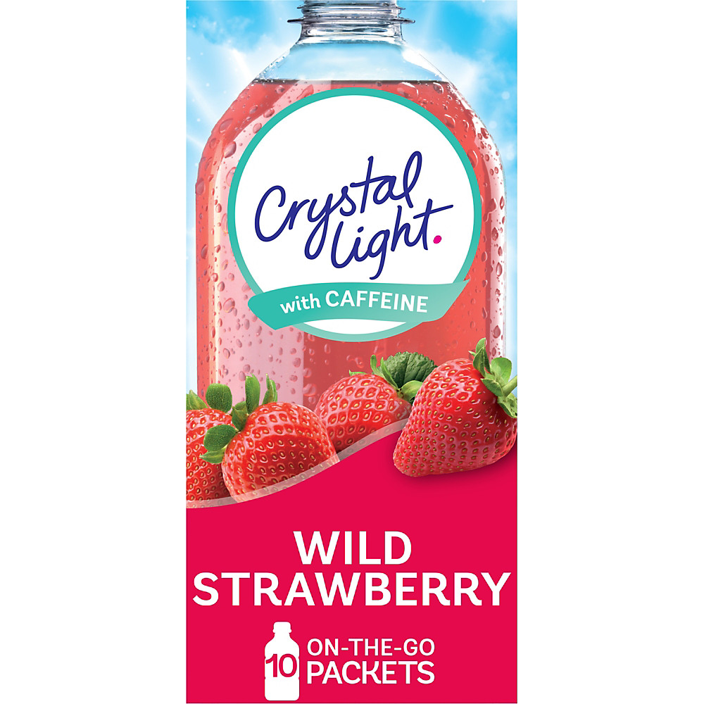 Calories in Crystal Light On the Go Wild Strawberry Energy Drink Mix, 10 ct