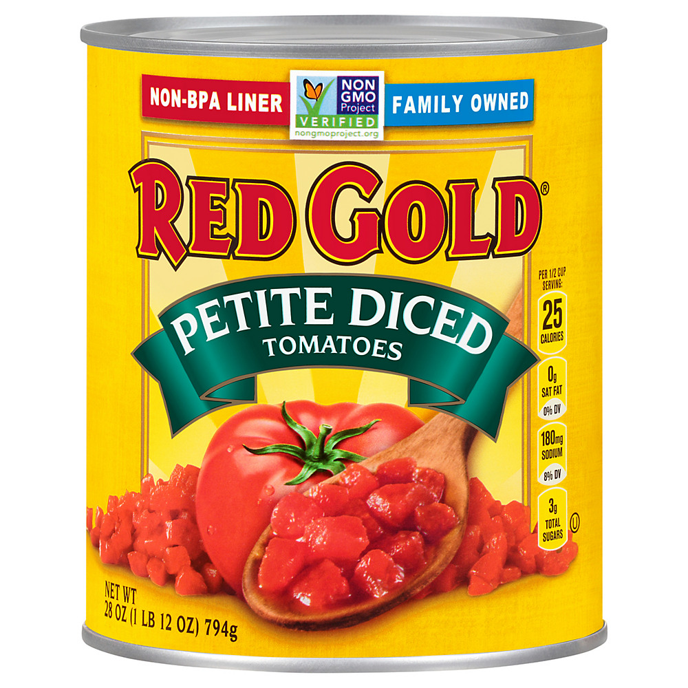 Calories in Red Gold Petite Diced Tomatoes, 28 oz
