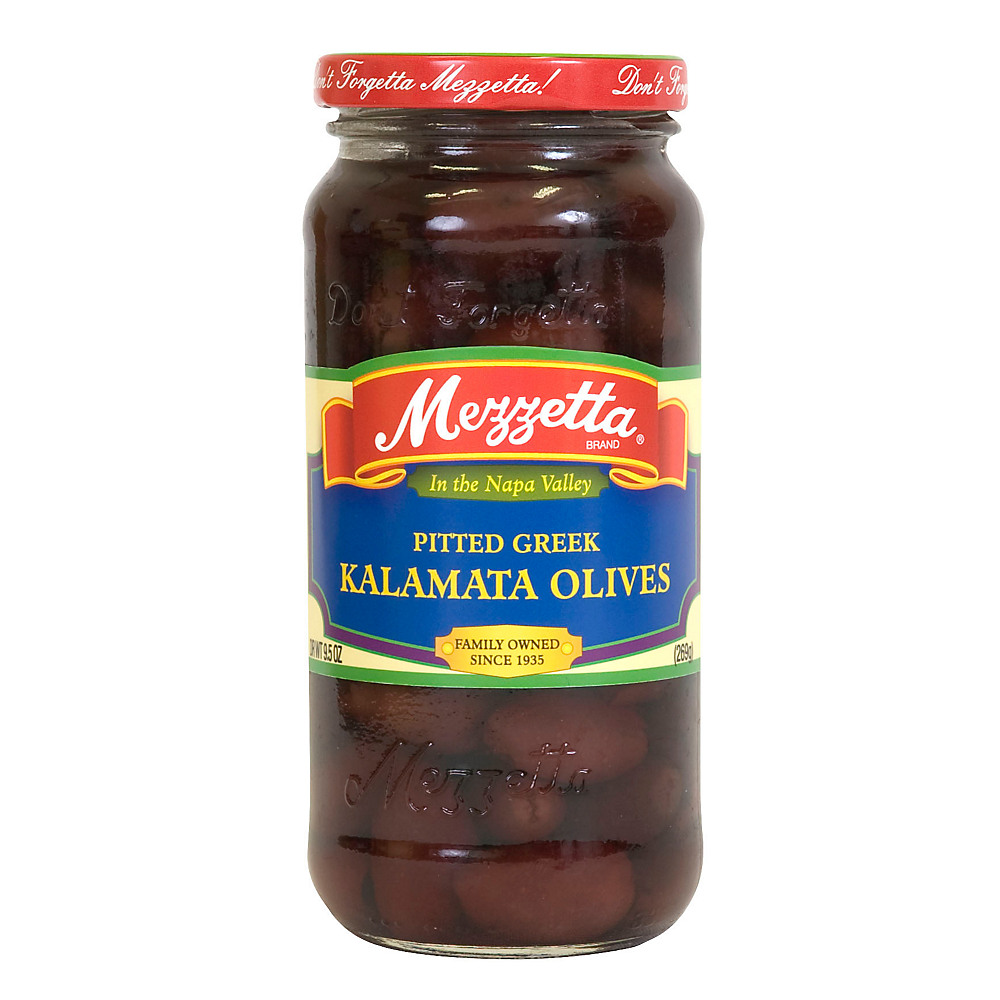 Calories in Mezzetta Imported Pitted Kalamata Olives, 9.5 oz