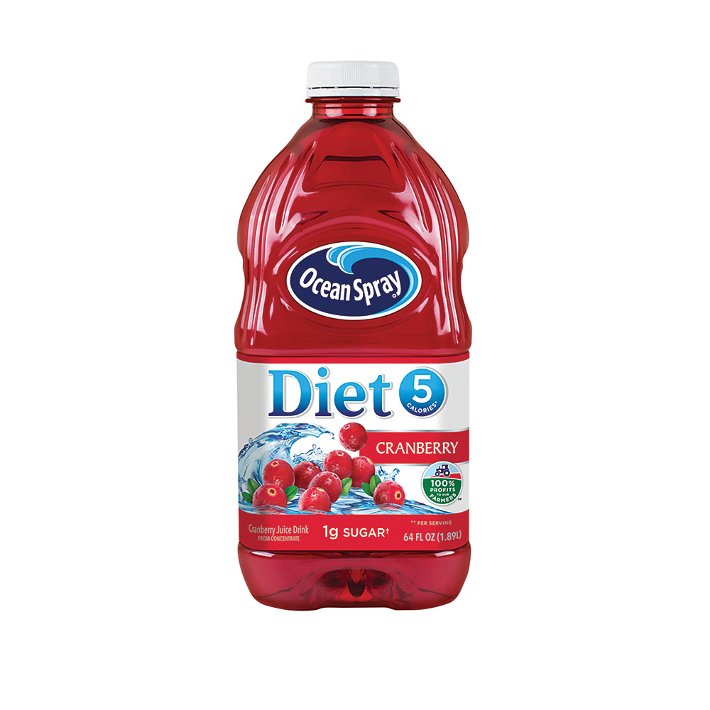 Calories in Ocean Spray Diet Cranberry Juice Drink, 64 oz