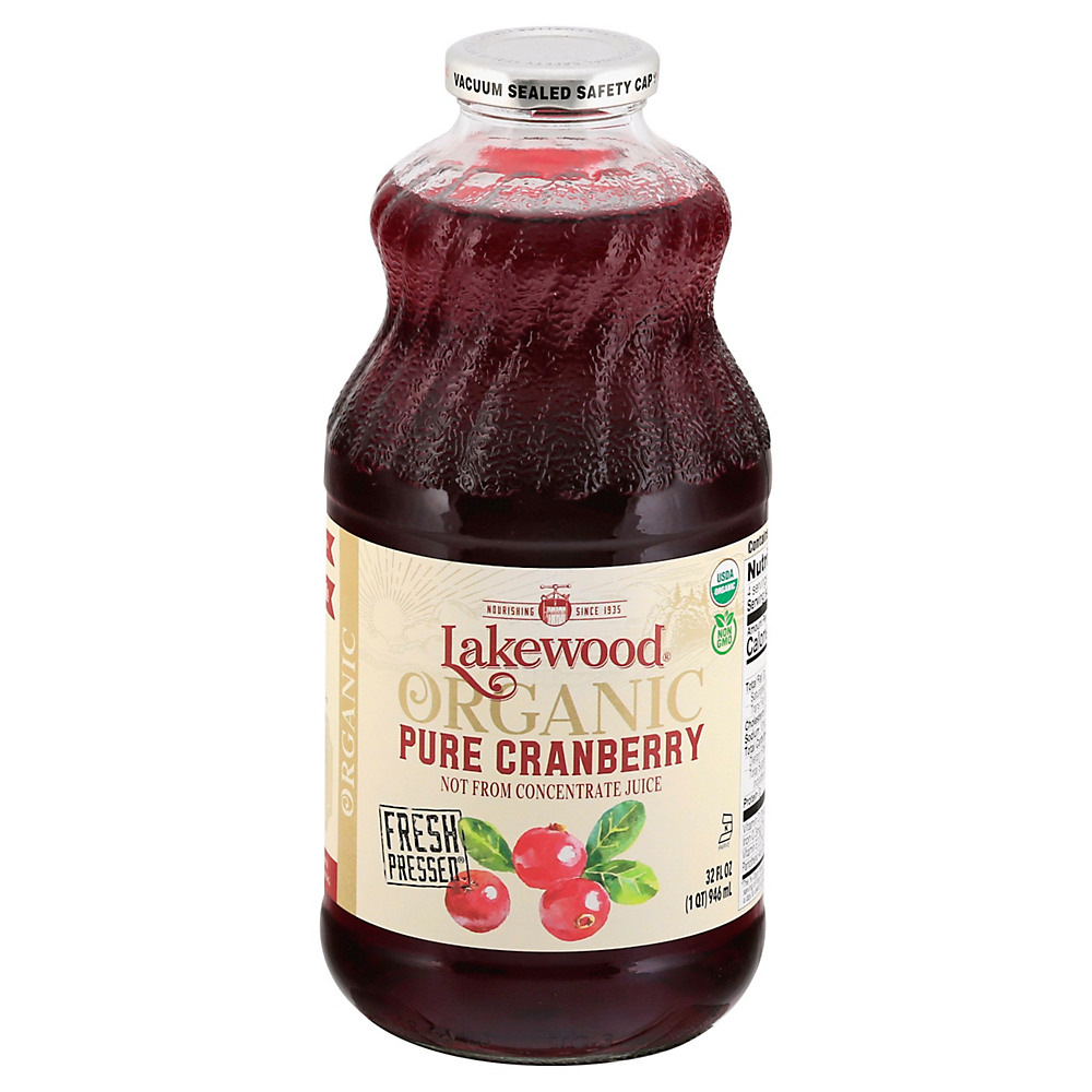 Calories in Lakewood Organic Pure Cranberry Juice, 32 oz