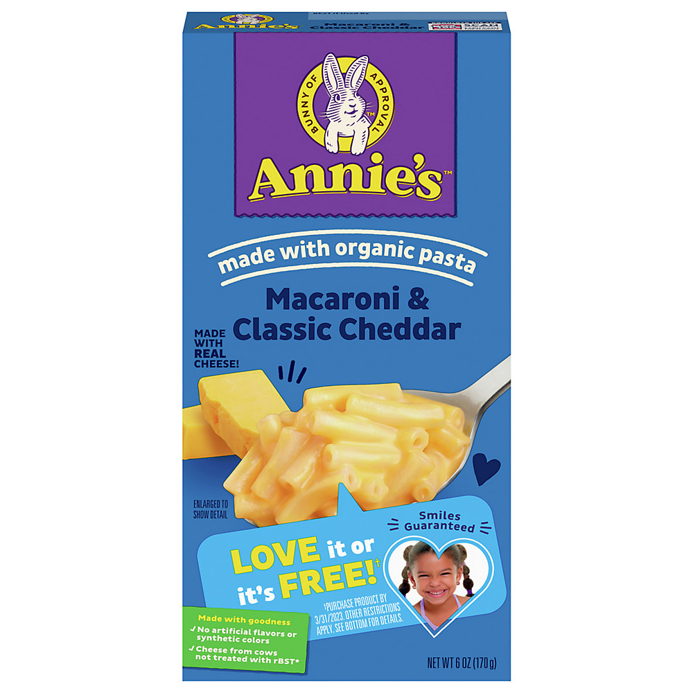 Calories in Annie's Macaroni & Classic Cheddar, 6 oz