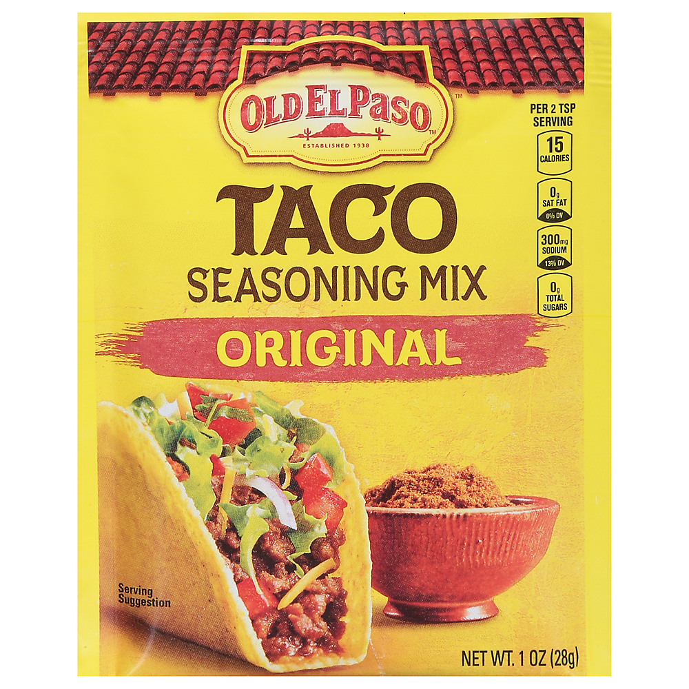 Calories in Old El Paso Original Taco Seasoning Mix, 1 oz