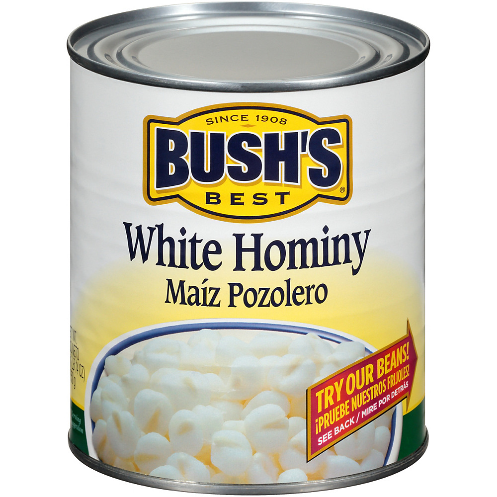 Calories in Bush's Best White Hominy, 30 oz