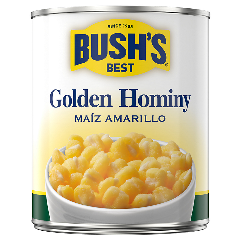 Calories in Bush's Best Golden Hominy, 30 oz