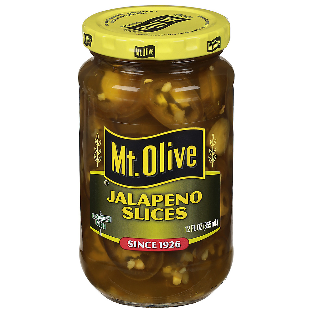 Calories in Mt. Olive Jalapeno Slices Fresh Pack, 12 oz
