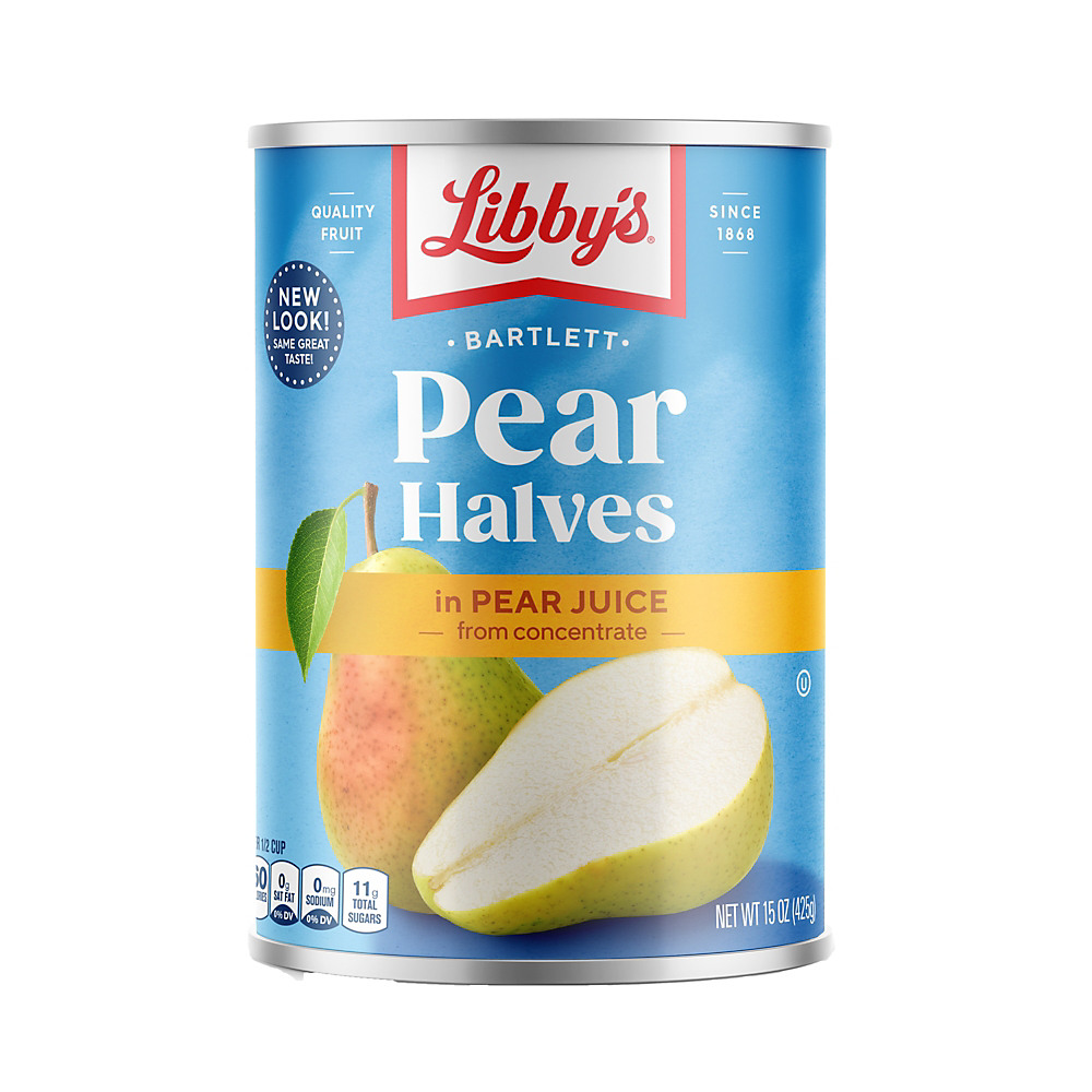 Calories in Libby's No Sugar Added Natural Lite Bartlett Pear Halves, 15 oz