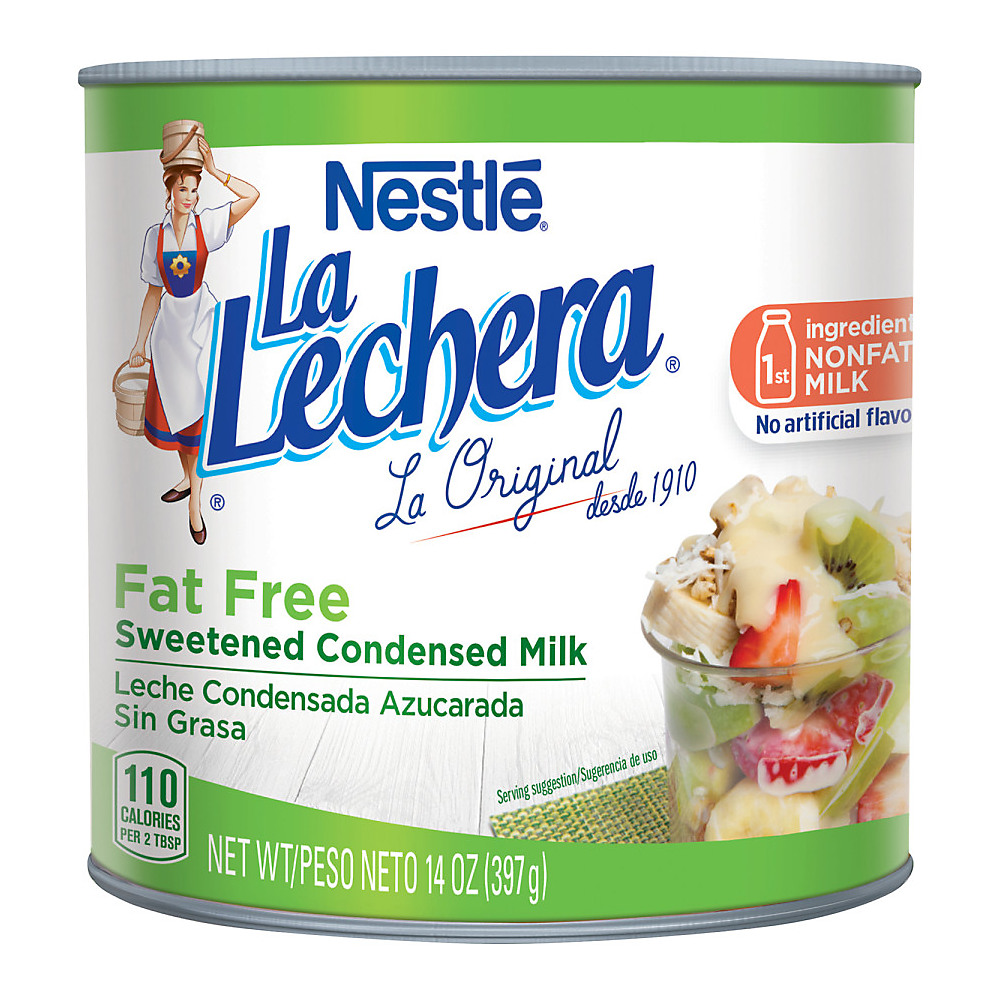 Calories in Nestle La Lechera Sweetened Condensed Fat Free Milk, 14 oz