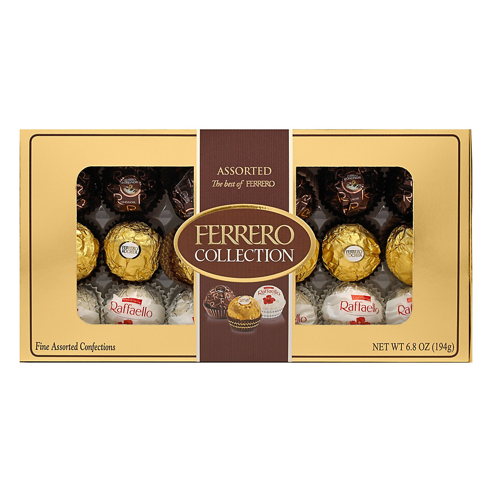 Calories in Ferrero Rocher Fine Assorted Confections Collection Box, 6.8 oz, 18 ct