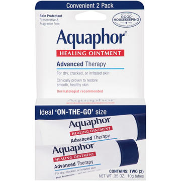 Aquaphor Advanced Therapy Healing Ointment Skin Protectant 2 Tubes, 0.7 oz
