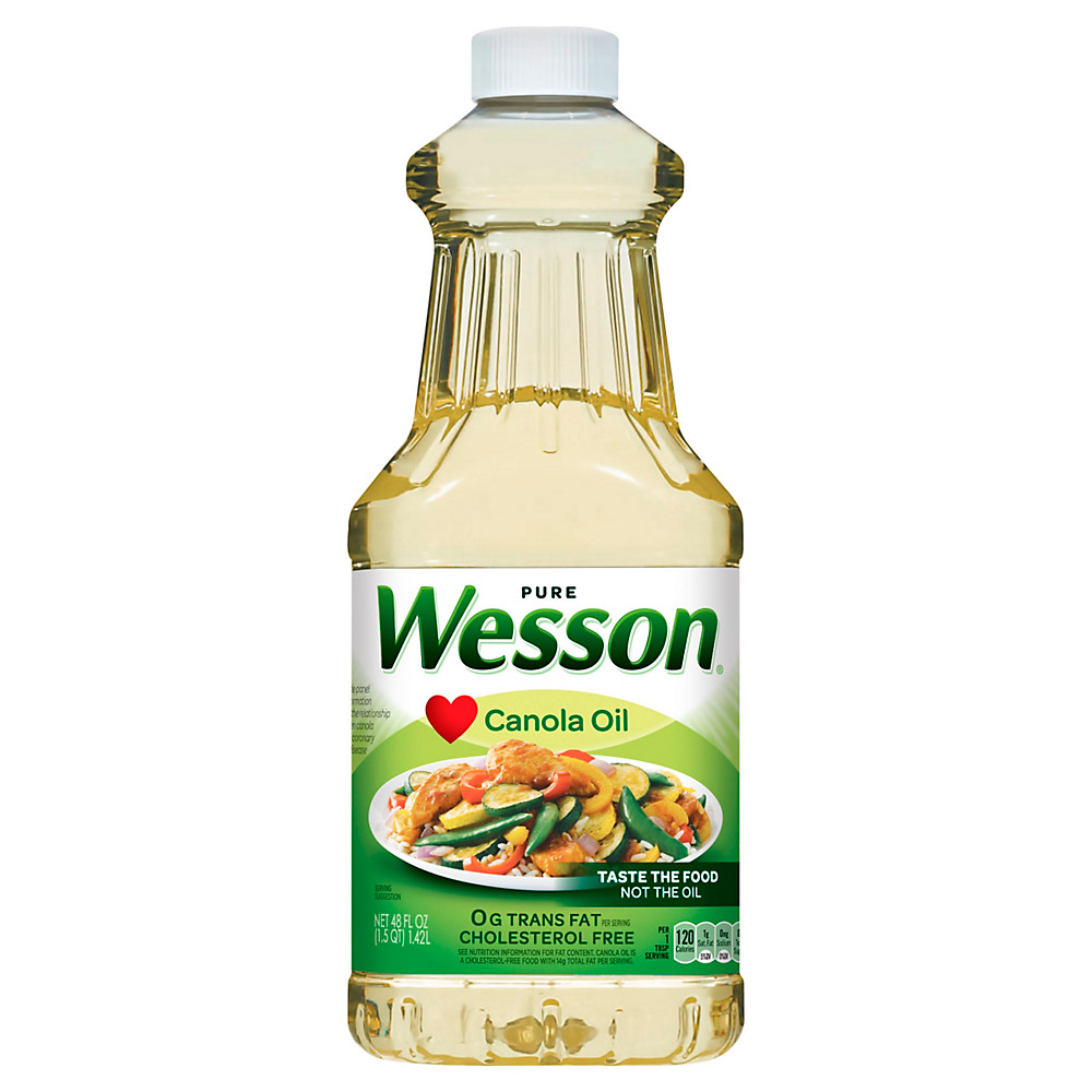 Calories in Wesson Canola Oil, Pure, 48 oz