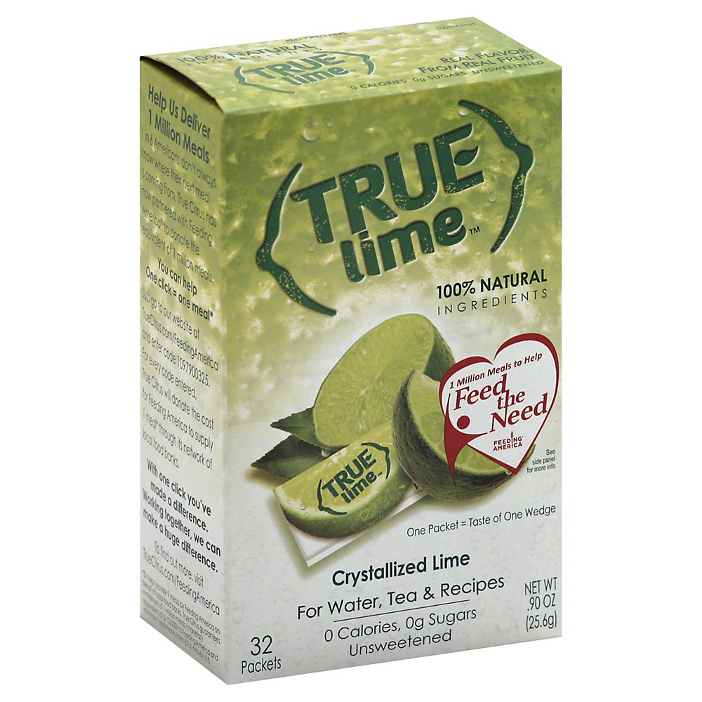 Calories in True Lime Crystallized Lime Packets, 32 ct